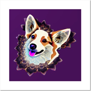 Corgi Fractal v1 Posters and Art